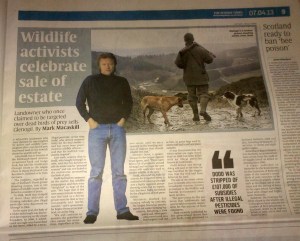 Sunday Times 7th April 2013 Glenogil sale