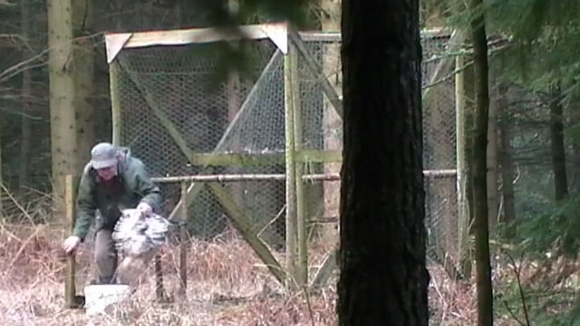 Burne dumping BZ in bucket