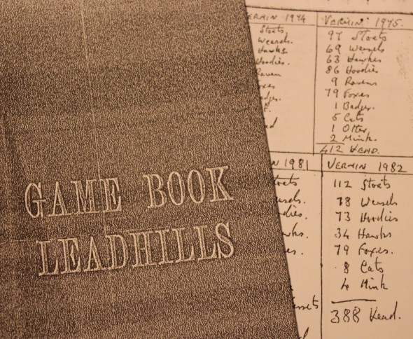 Leadhills game book vermin lists