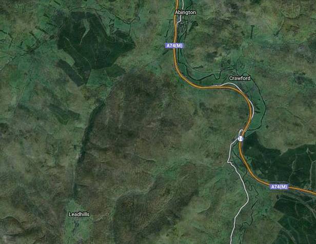 Leadhills Abington map