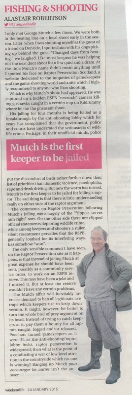 Alastair Robertson Scotsman 24 Jan 2015