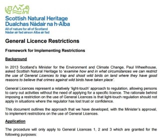 SNH GL restriction
