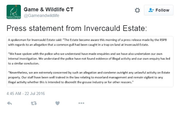 Invercauld statement